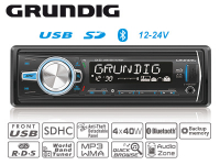 GRUNDIG GX-33 12-24V AUTOSOITIN MUISTILLA USB+BT
