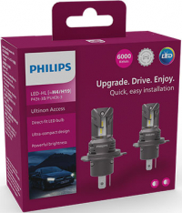 POLTTIMOPARI LED H4/H19 12V 20W PHILIPS Ultinon Access LED-HL