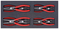 KNIPEX LUKKORENGASPIHTISARJA 8-OS. Vaahtomuovimoduulin koko 185 x 393 mm