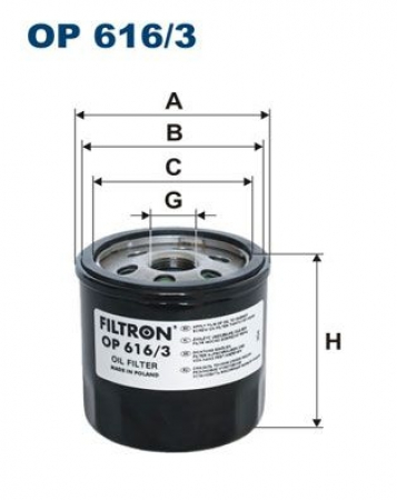 FILTRON Öljynsuodatin VAG 1,0i/1,2TSi/1,4TSi 11-